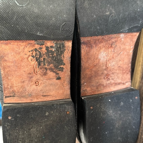 Cole Haan Black Leather‎ Zip, Buckle & Lace 17” Tall Knee-High Riding Boots Sz 9 - Picture 10 of 14